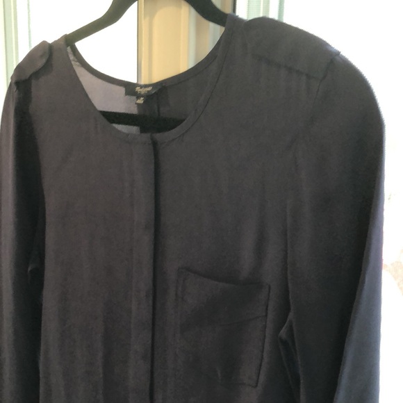 NWOT Madewell Navy Tunic Dress - Picture 7 of 11